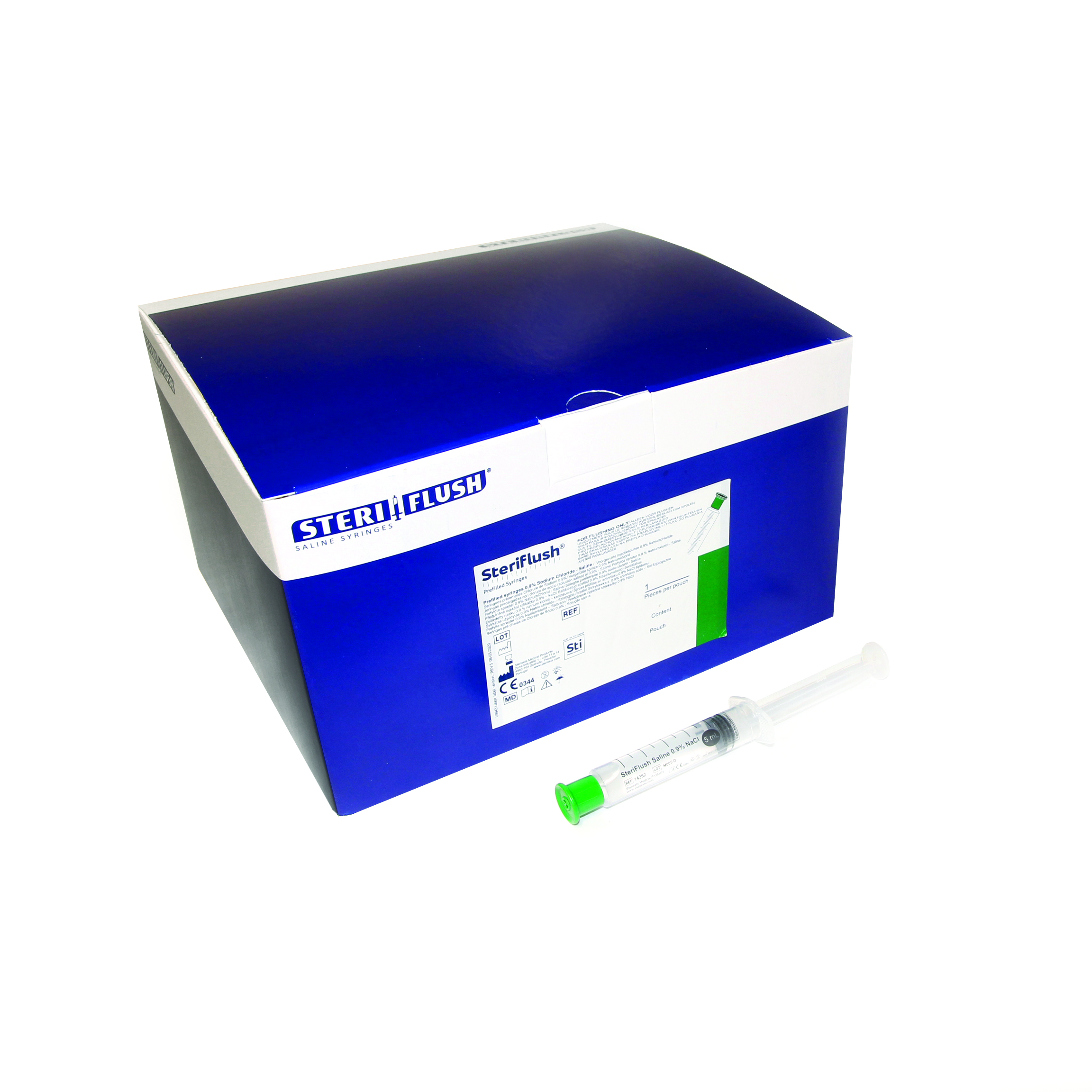 Steriflush® Voorgevulde spuit 0,9% NaCl 5ml - steriel veld - 60 stuks - Afbeelding 3